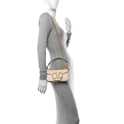 Valentino Garavani Calfskin Vlogo Small Loco Shoulder Bag Light Ivory 2 of 9