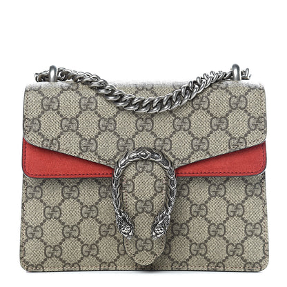 Gucci GG Supreme Monogram Mini Dionysus Shoulder Bag Hibiscus Red 1 of 10