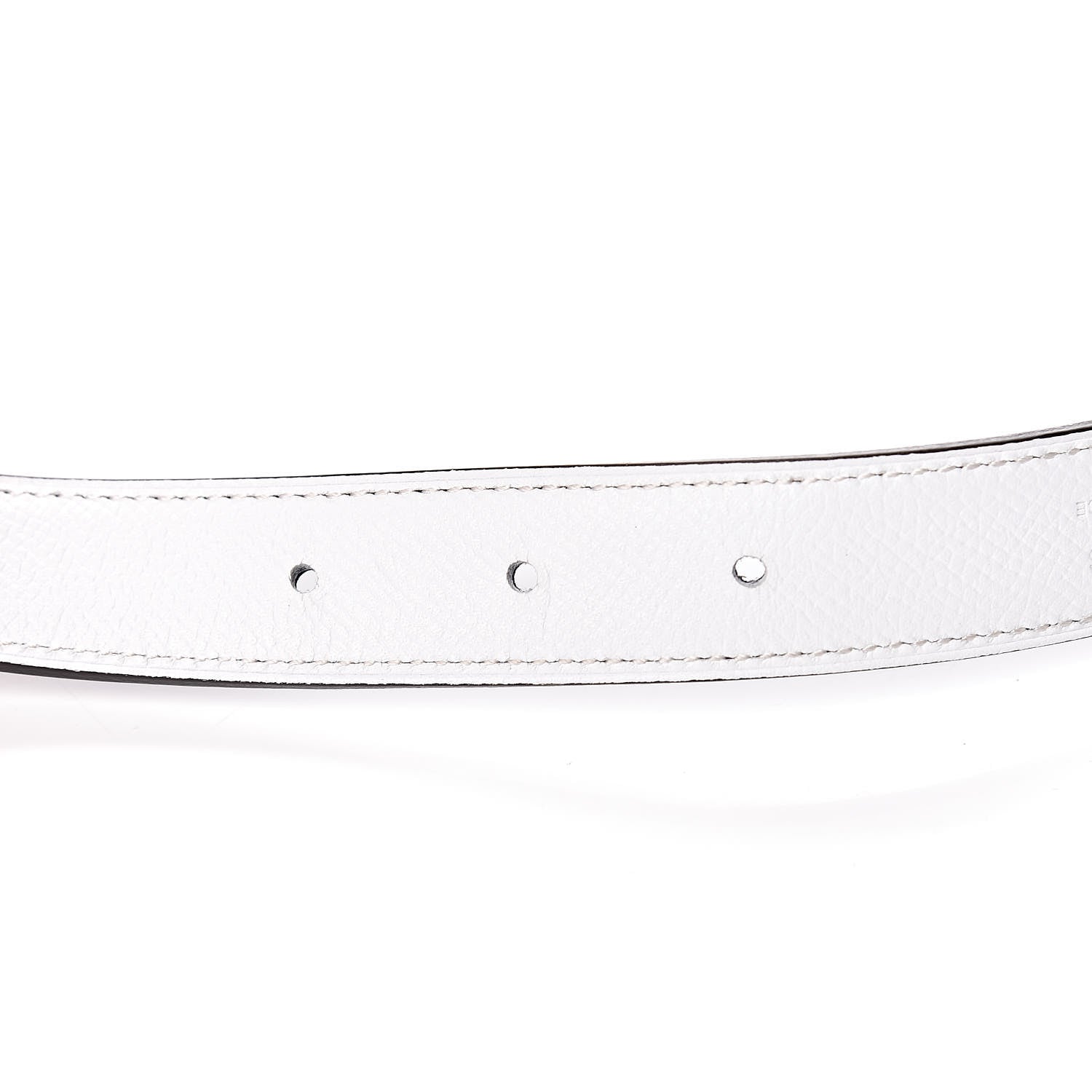 Hermes Swift Epsom 24mm Guilloche H Belt 80 Black White 5 of 7
