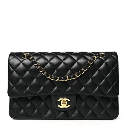 Chanel Lambskin Quilted Medium Double Flap Black 1 of 11