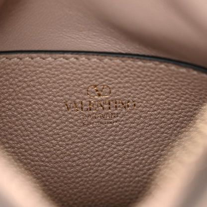 Valentino Garavani Grainy Calfskin Mini Rockstud Hobo Poudre 6 of 10