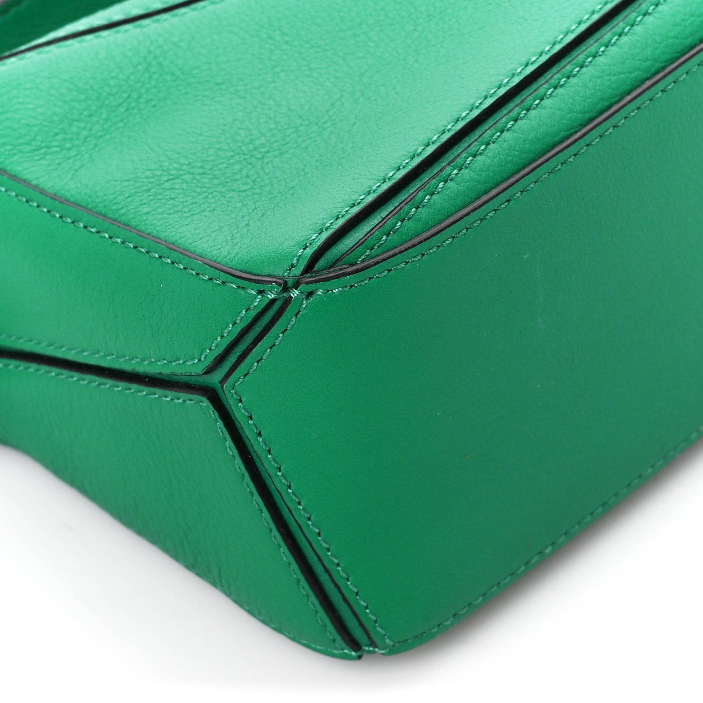 Calfskin Mini Puzzle Bag Jungle Green