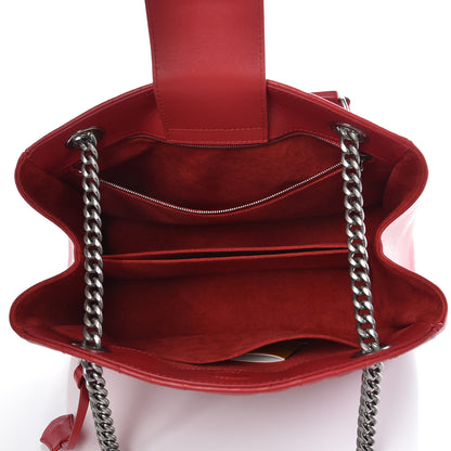 Louis Vuitton Calfskin New Wave Chain Tote Ecarlate 5 of 7