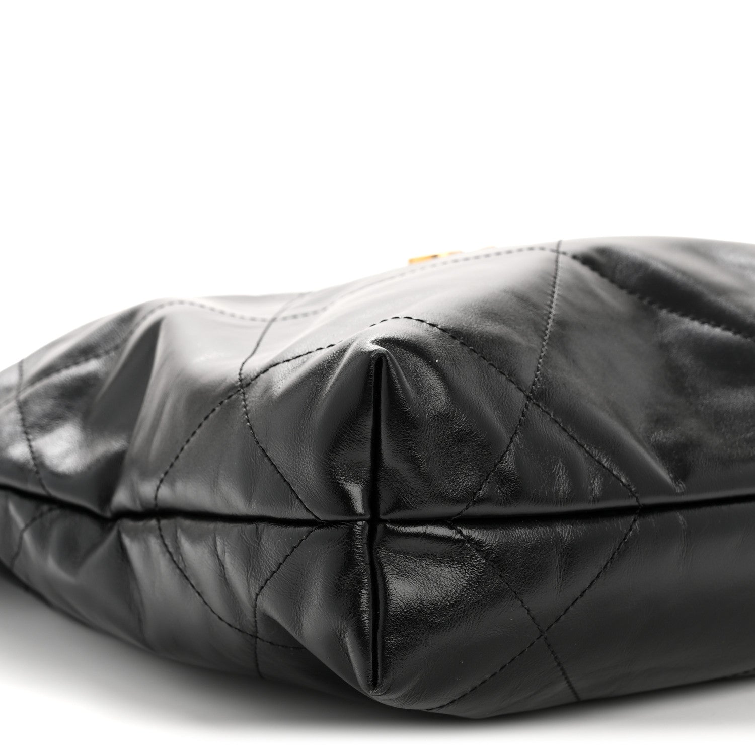 Chanel Shiny Calfskin Quilted Small Chanel 22 Black 10 of 12
