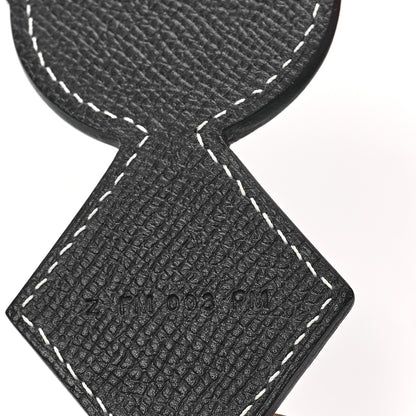 Hermes Toile Epsom Shoulder Strap Indigo Black Rouge H 4 of 5