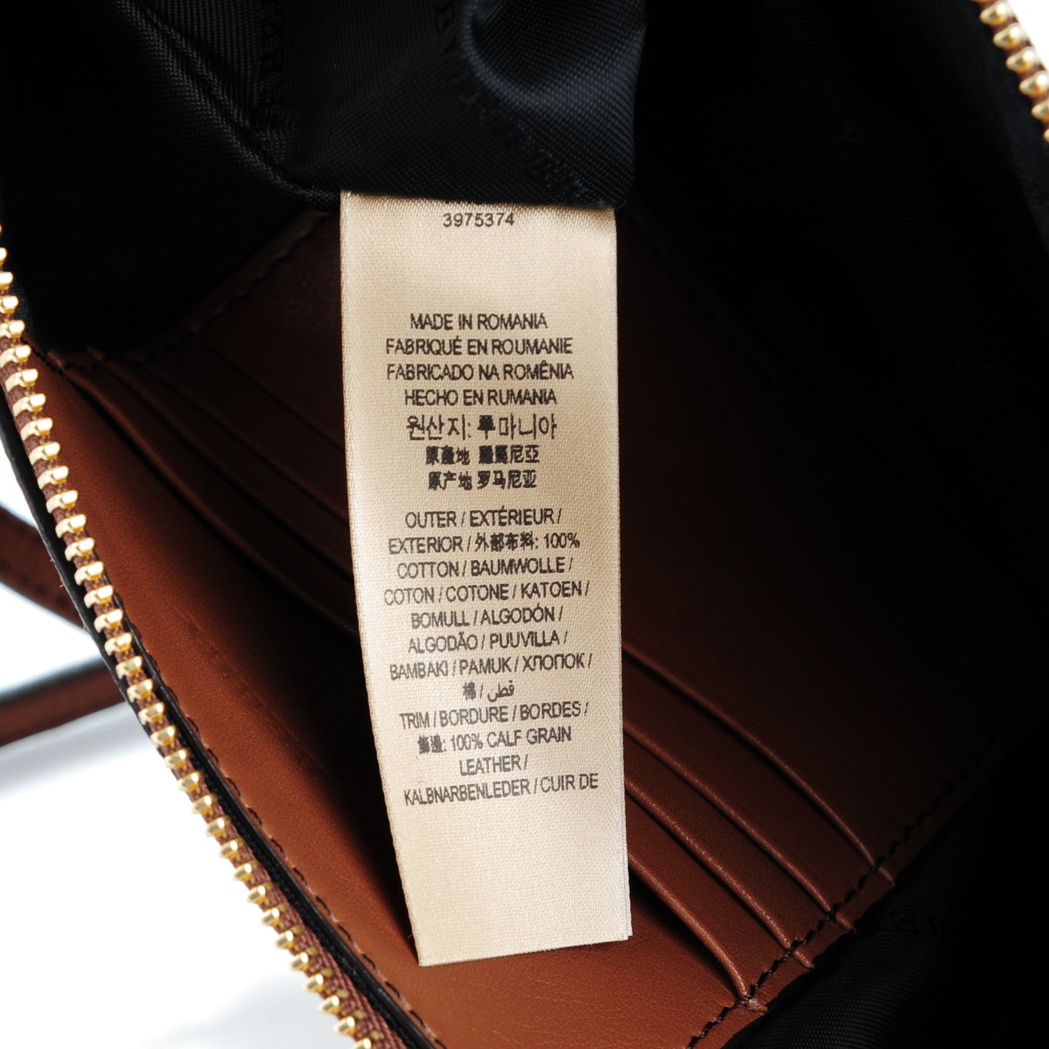Burberry House Check Derby Peyton Crossbody Clutch Bag Tan 9 of 9