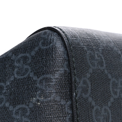 Gucci GG Supreme Monogram Web Toiletry Case Black Grey 9 of 9