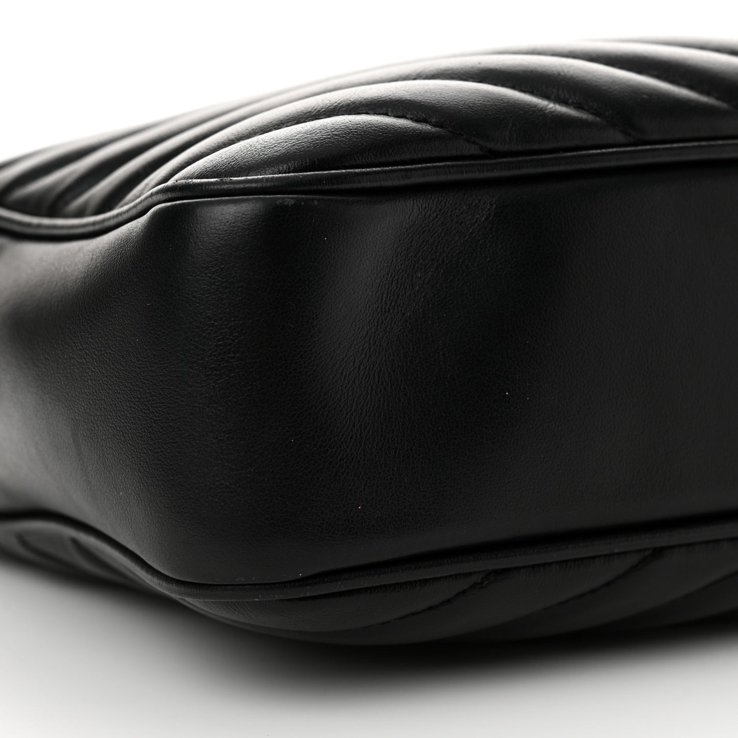 Calfskin Matelasse Monogram Lou Camera Bag Black