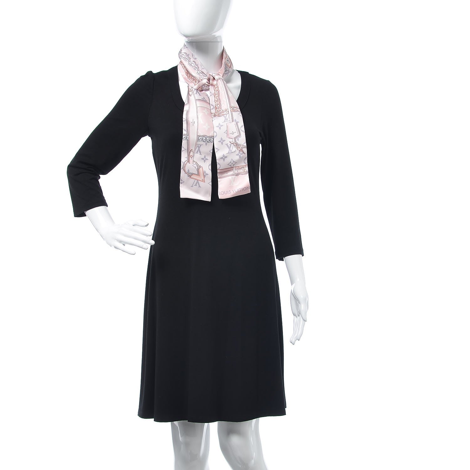 Louis Vuitton Silk Monogram Confidential Bandeau Light Pink 2 of 4