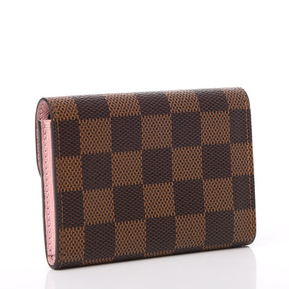 Louis Vuitton Damier Ebene Rosalie Coin Purse Rose Ballerine 3 of 9
