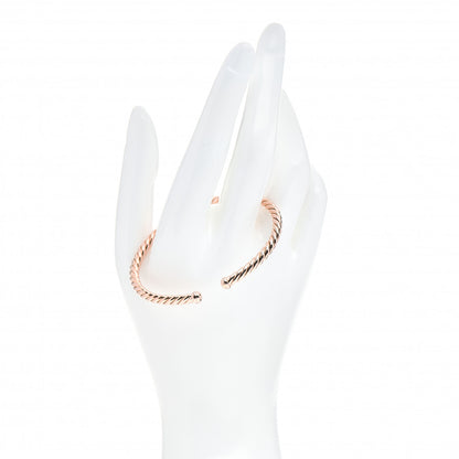 David Yurman 18K Rose Gold 4mm Cablespira Bracelet 2 of 4