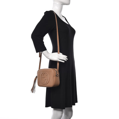 Gucci Pebbled Calfskin Small Soho Disco Bag Camelia 2 of 11
