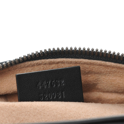 Gucci Calfskin Matelasse Animal Studs Small GG Marmont Chain Shoulder Bag Black 7 of 8
