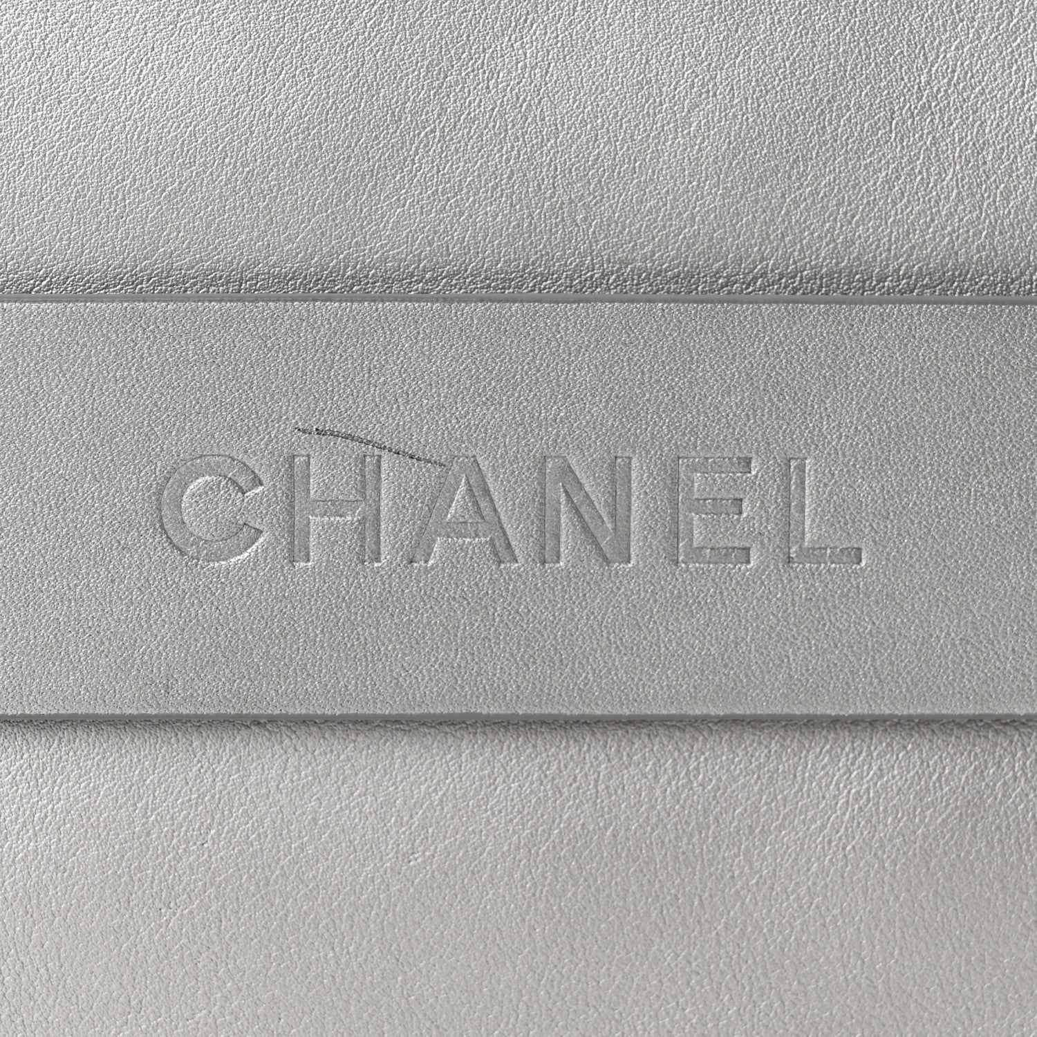 Chanel Metallic Calfskin Keyboard Pouch Silver 11 of 11