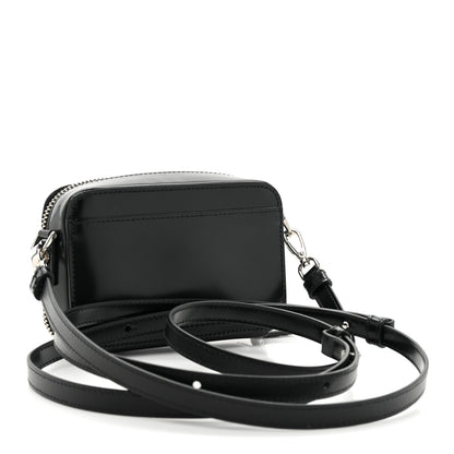 Prada Spazzolato Metal Triangle Logo Mini Pouch Shoulder Bag Black 3 of 8