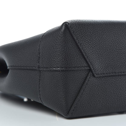 Louis Vuitton Calfskin Lockme Mini Backpack Black 5 of 9