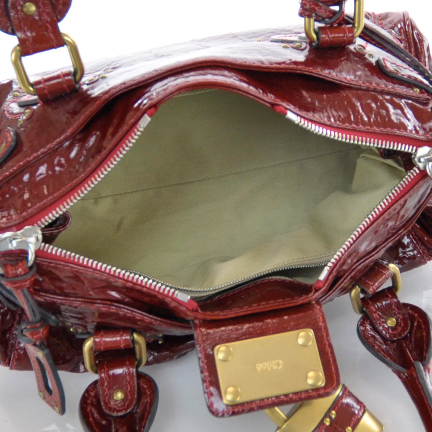 Patent Leather Paddington Raspberry