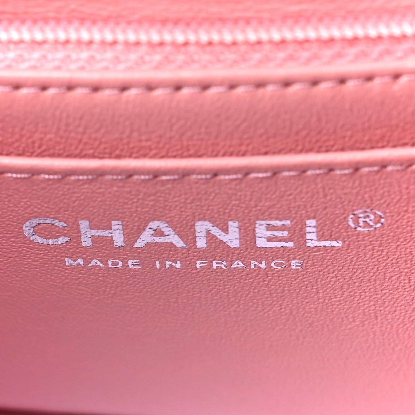 Lambskin Quilted Mini Rectangular Flap Pink
