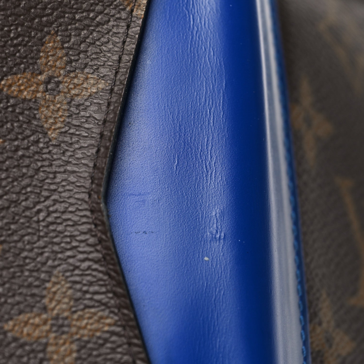 Louis Vuitton Monogram Macassar Pocket Organizer NM Blue 9 of 10