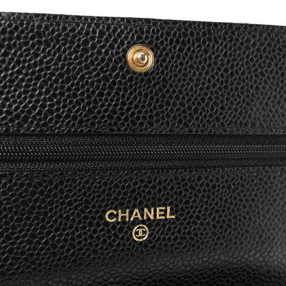 Chanel Caviar Quilted Wallet on Chain WOC Black 11 of 21