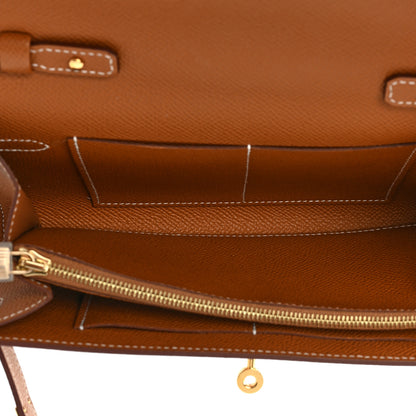 Hermes Epsom Kelly Wallet To Go Gold 5 of 10