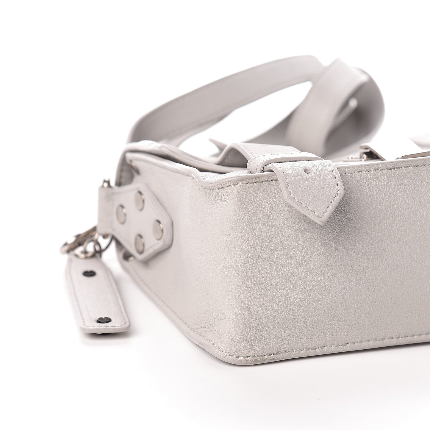 Lambskin PS1 Mini Pouch Messenger Bag Grey