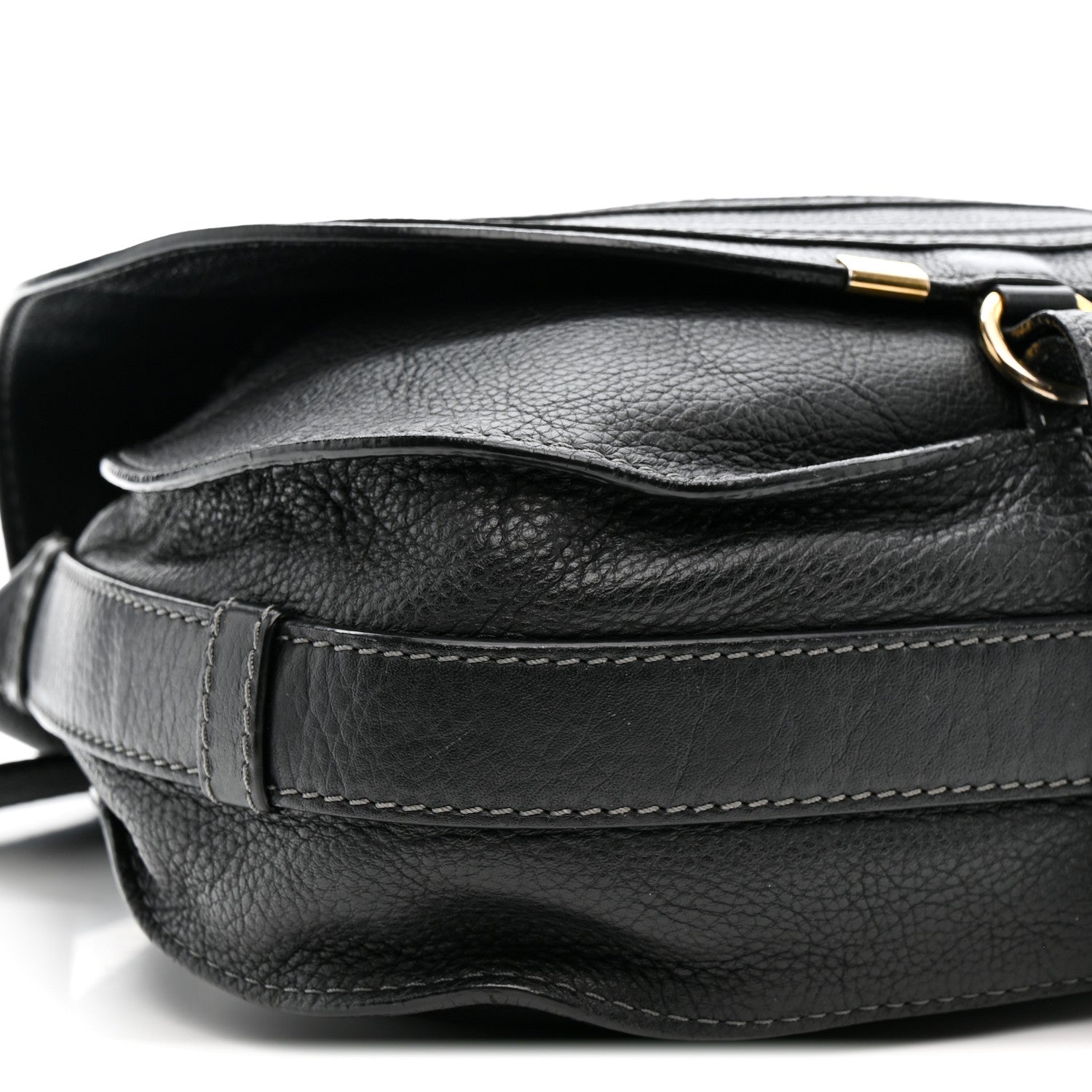 Chloe Calfskin Medium Marcie Round Crossbody Bag Black 10 of 16