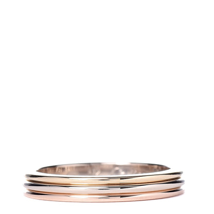 Cartier 18K Pink White Yellow Gold 3.5mm Vendome Louis Cartier Wedding Band Ring 48 4.5 3 of 6