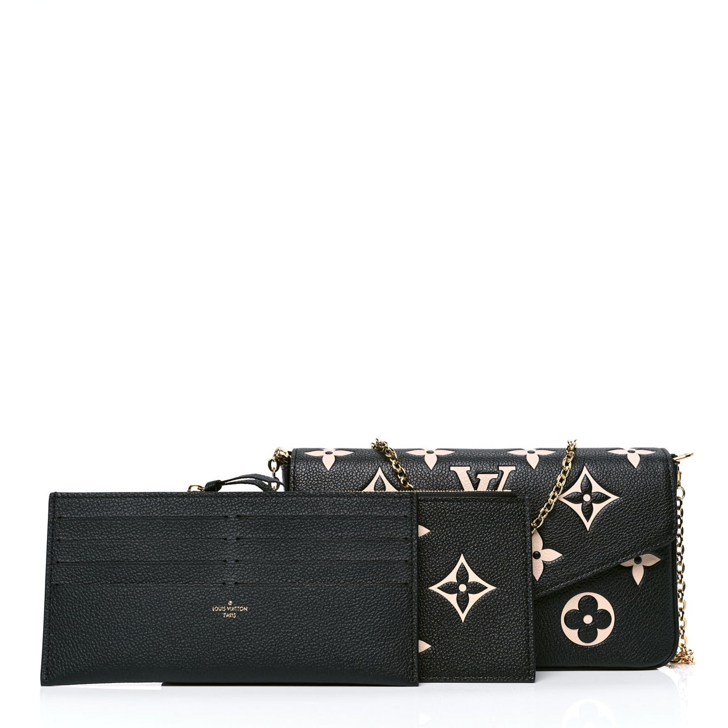 Empreinte Monogram Giant Felicie Pochette Black Beige