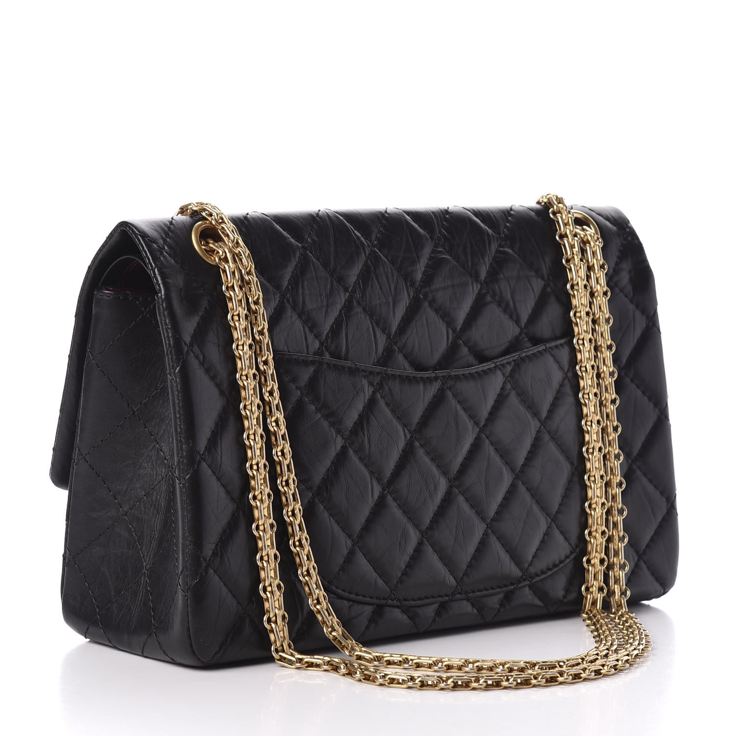 Chanel Aged Calfskin Quilted 2.55 Reissue 226 Flap Black 3 of 11