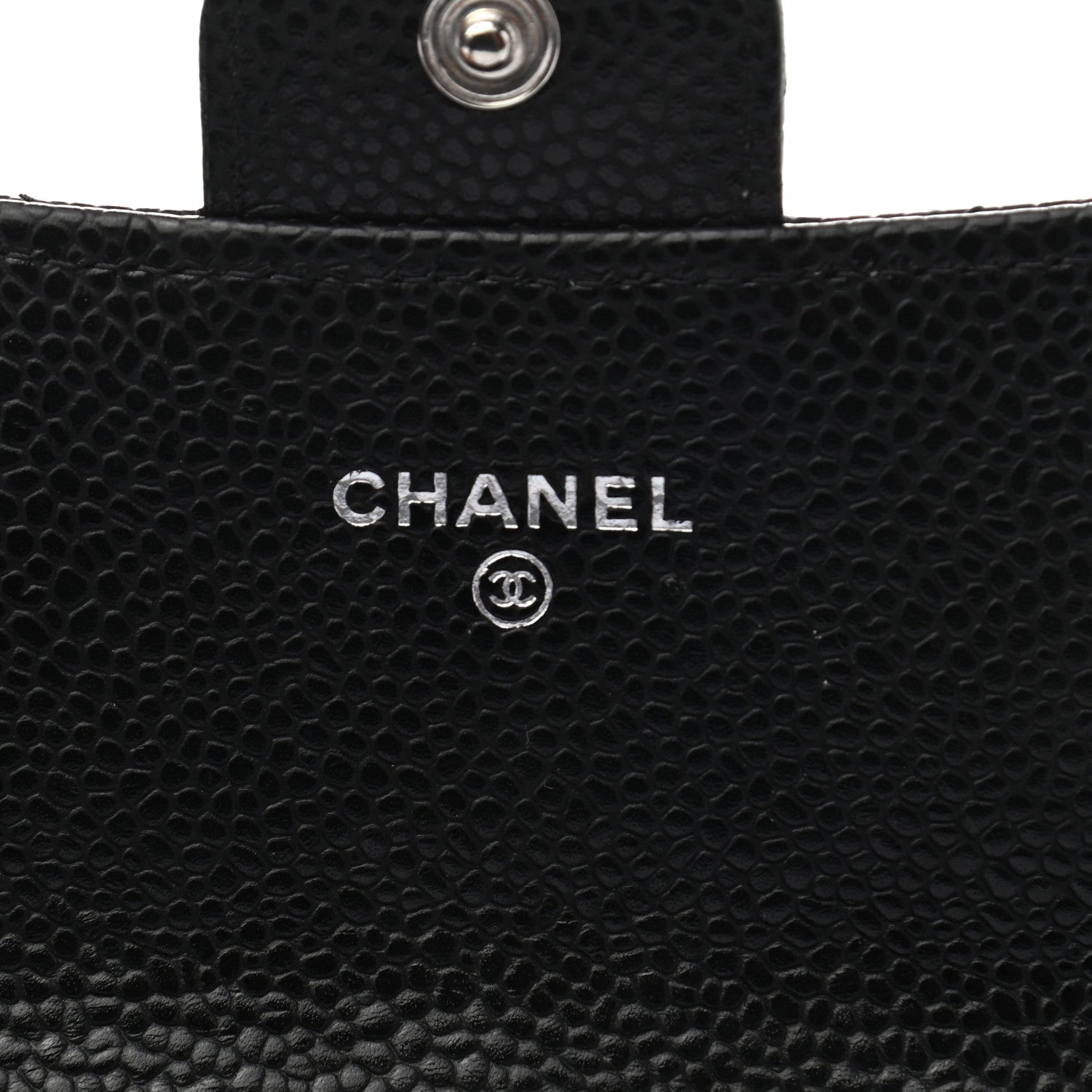 Chanel Caviar Quilted Large Gusset Flap Wallet Black 6 of 8