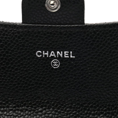 Chanel Caviar Quilted Large Gusset Flap Wallet Black 6 of 8