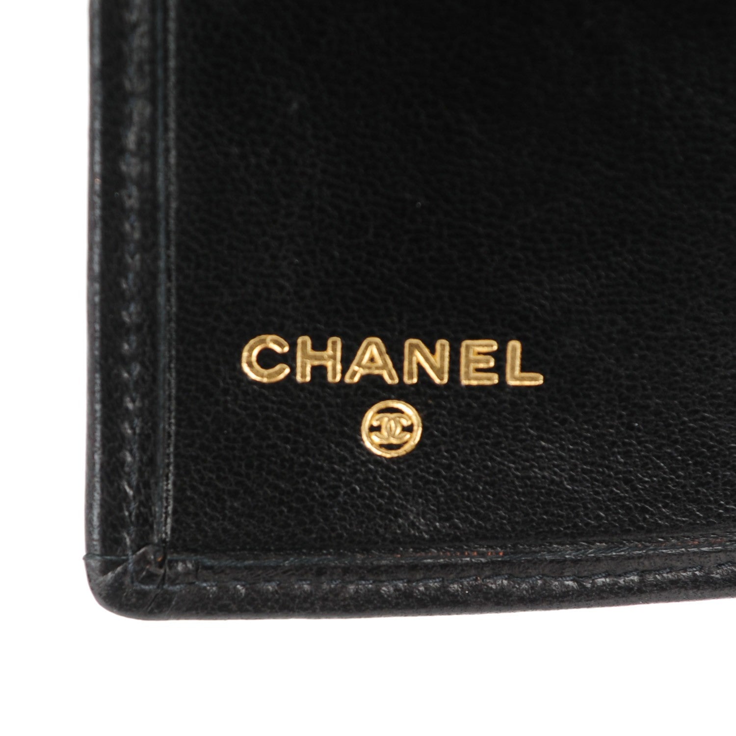 Chanel Lambskin Diamond Stitched French Wallet Black 6 of 8