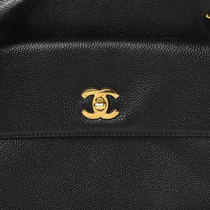 Chanel Caviar Flap Shoulder Bag Black 9 of 9