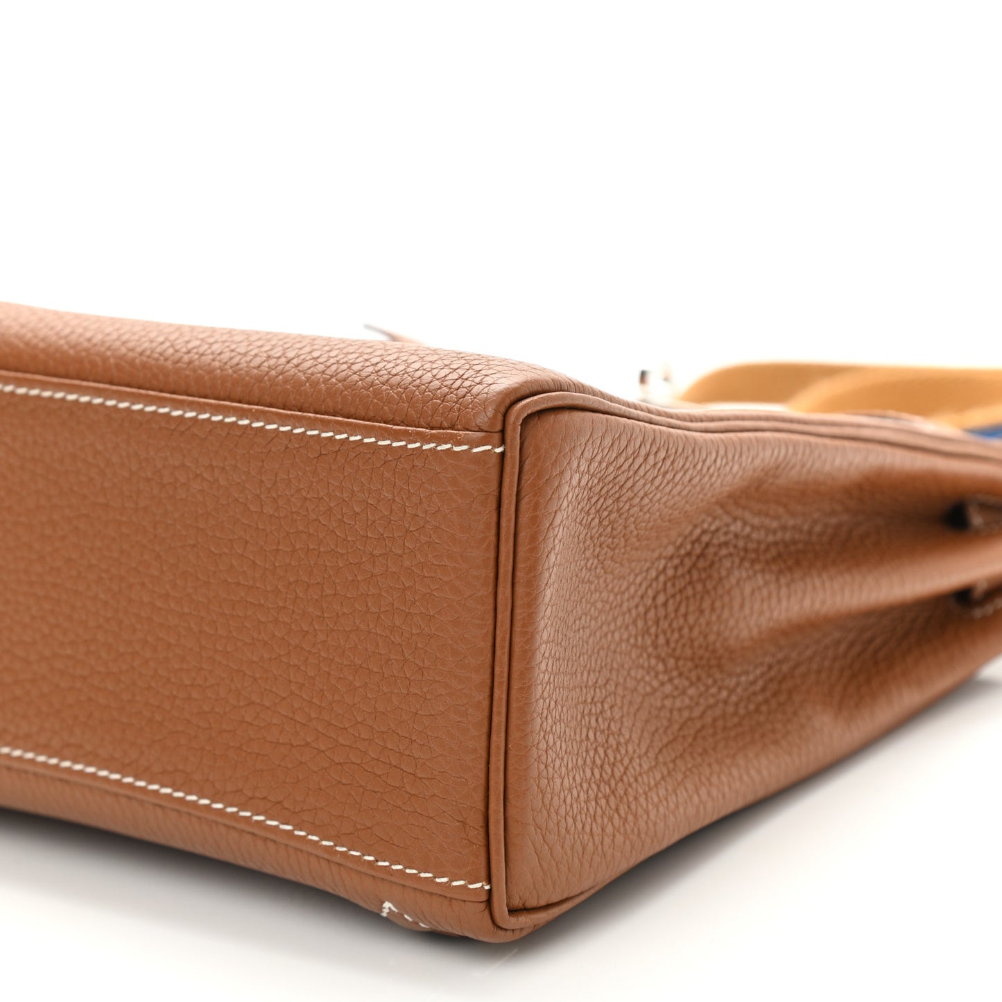 Taurillon Clemence Kelly Amazone Ado Backpack 22 Gold Bleu Zellige Caramel