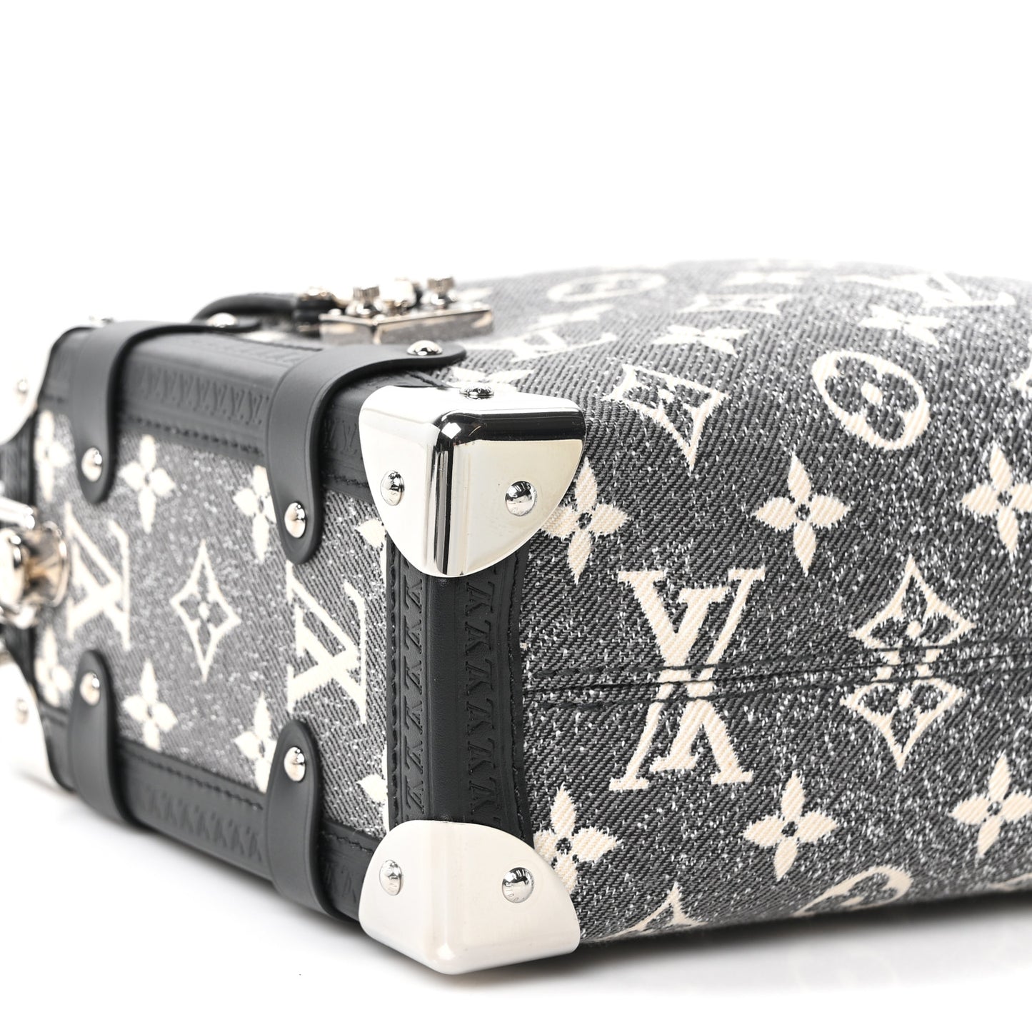 Monogram Jacquard Denim Side Trunk Grey