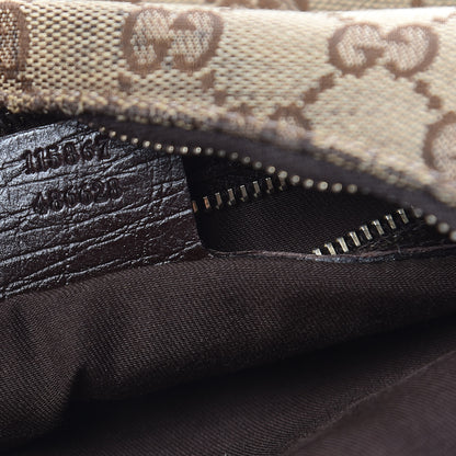 Gucci Monogram Medium Horsebit Chain Hobo Dark Brown 7 of 15