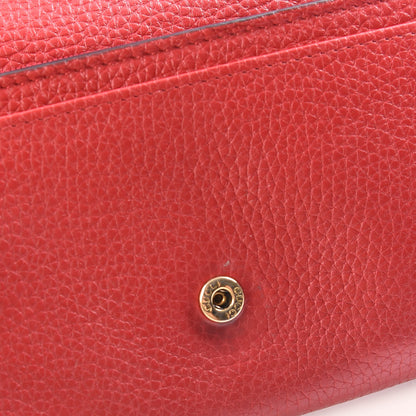 Gucci Cellarius Calfskin GG Marmont Continental Wallet Hibiscus Red 8 of 9