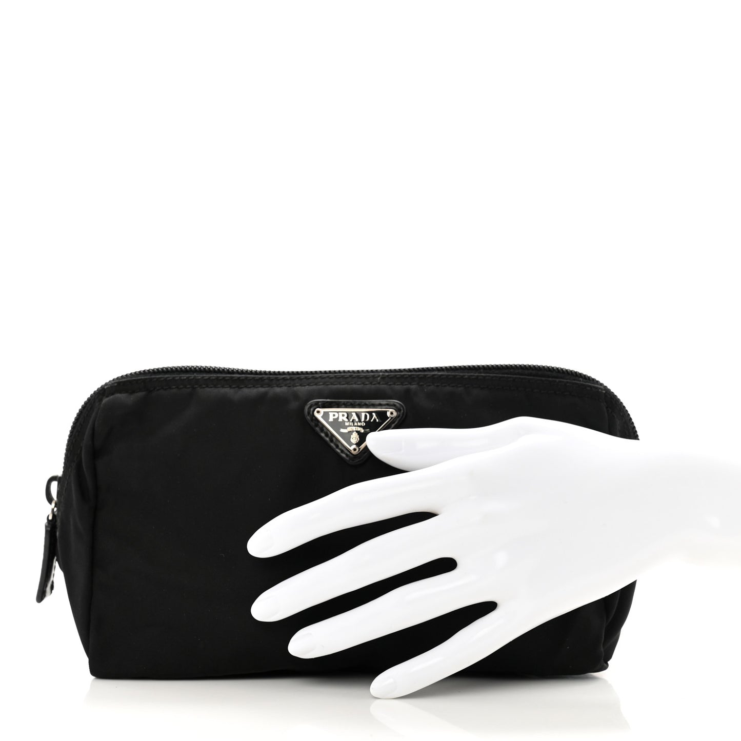 Nylon Vela Cosmetic Pouch Black