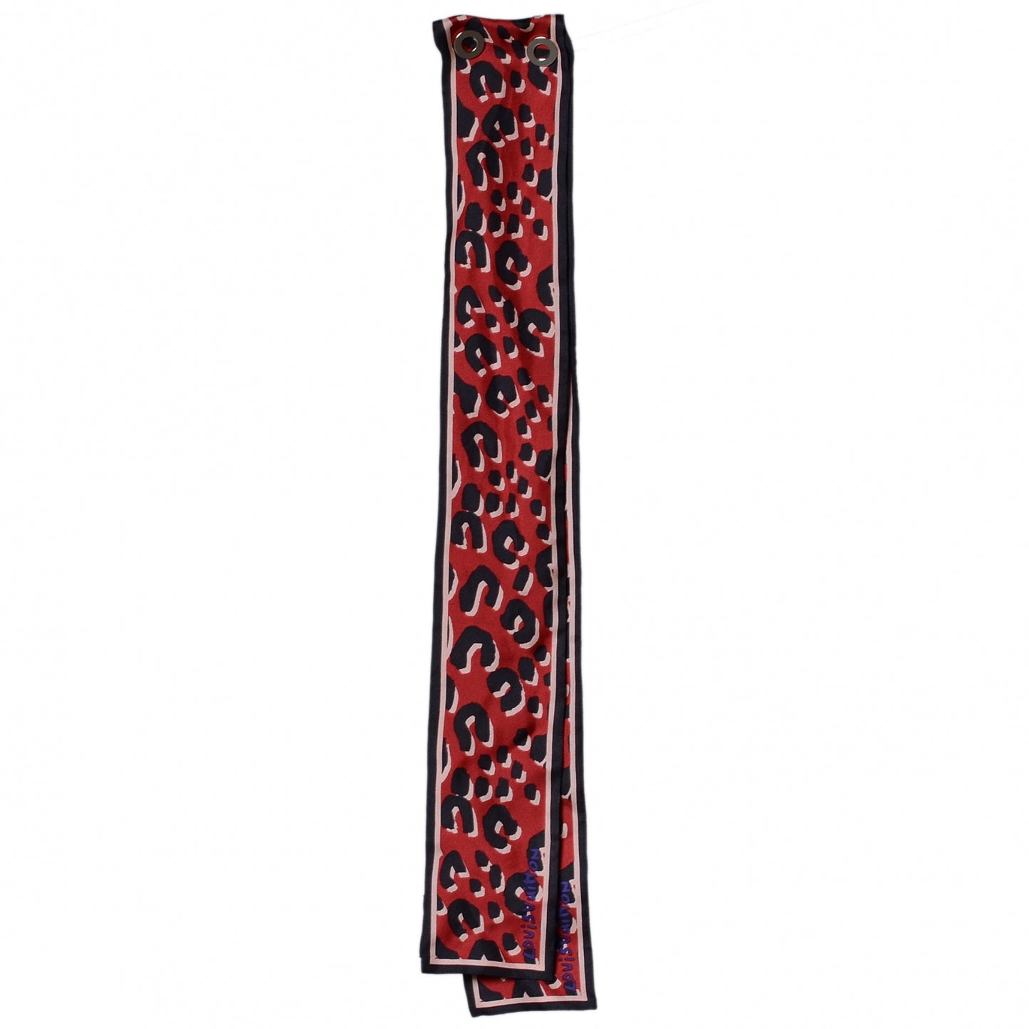 Silk Leopard Bandeau Rouge
