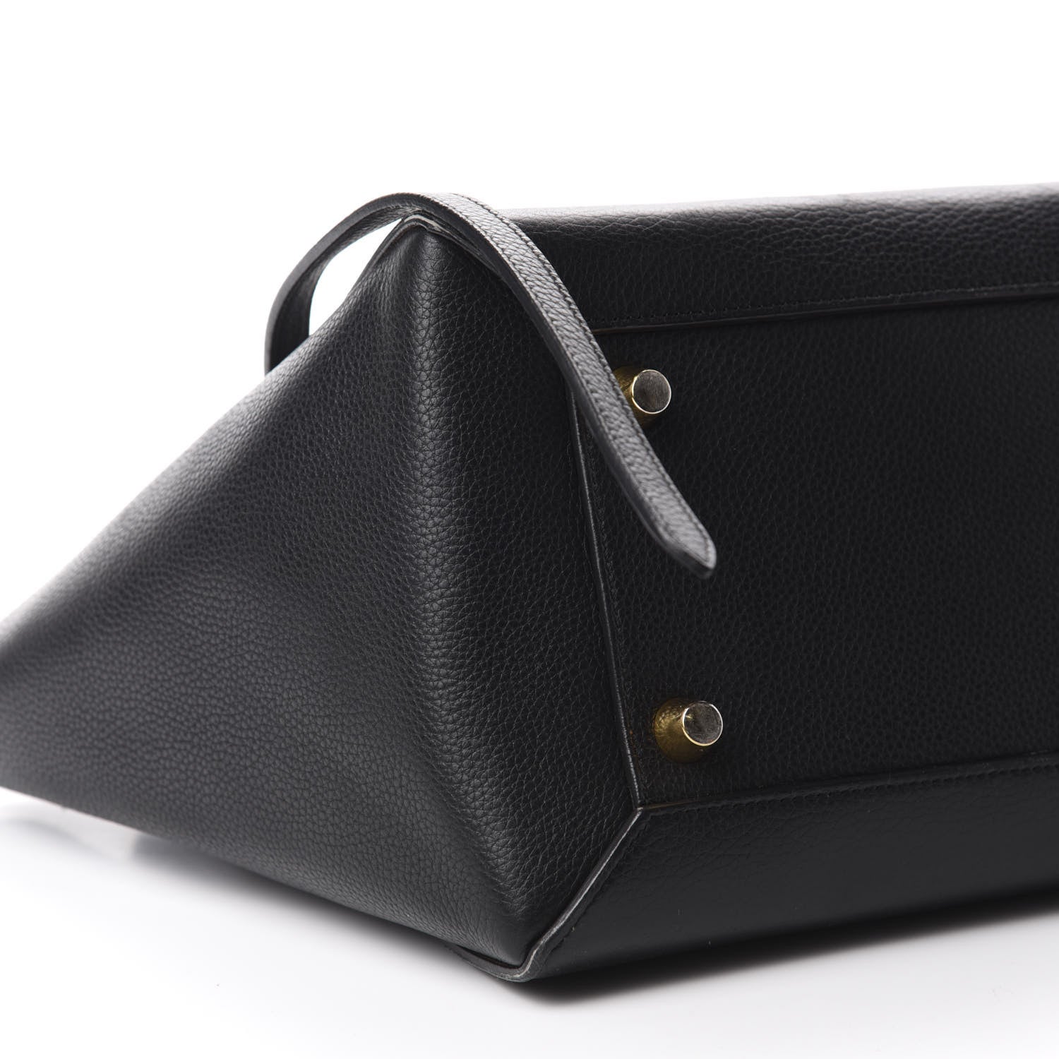 Celine Drummed Calfskin Mini Belt Bag Black 6 of 13