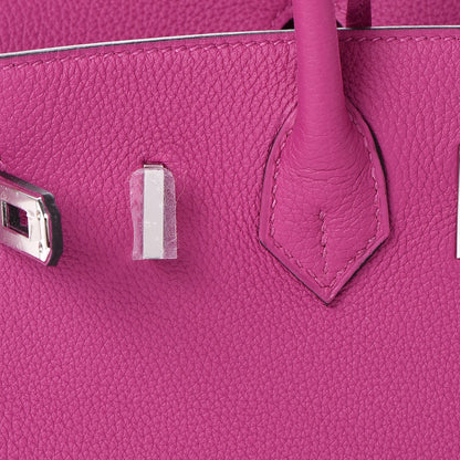 Hermes Togo Birkin 25 Rose Pourpre 28 of 37