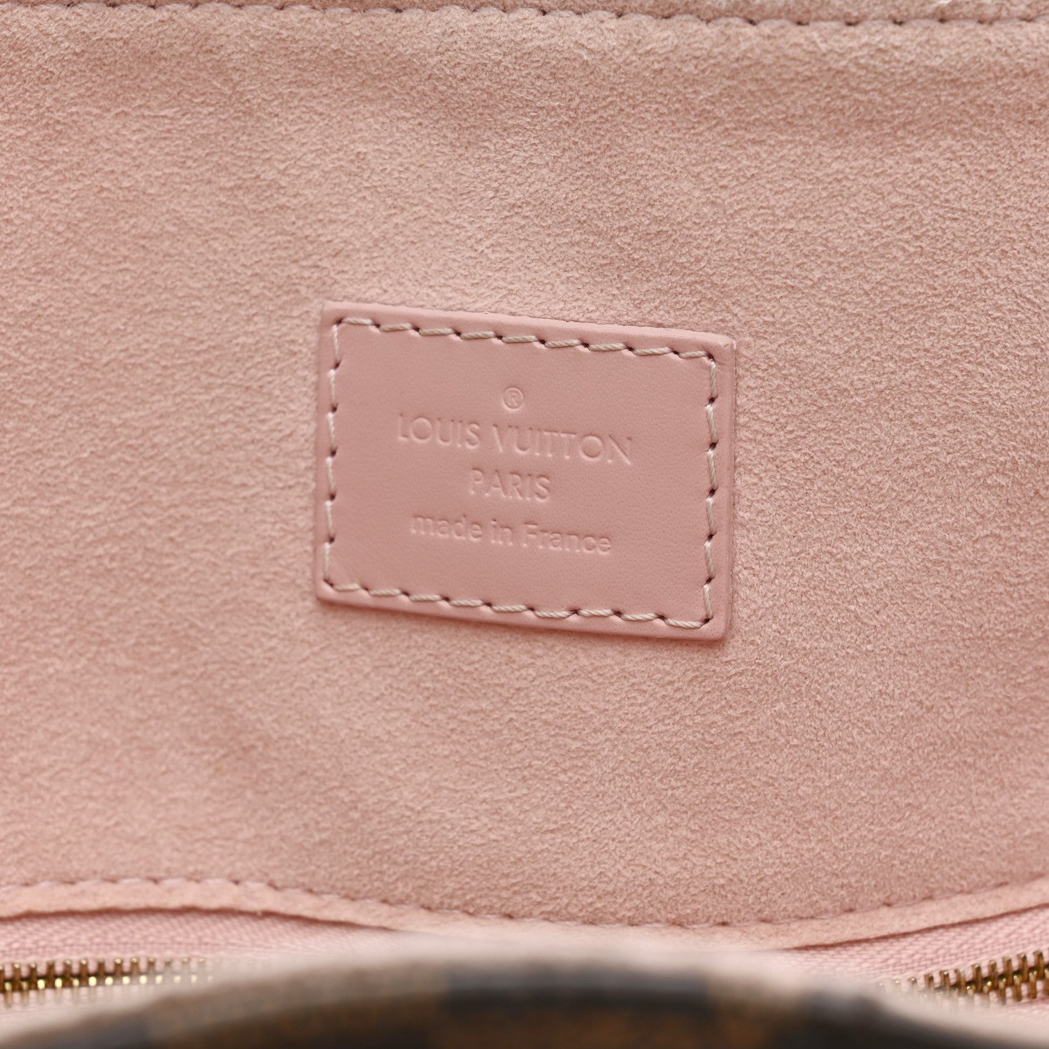 Louis Vuitton Damier Ebene Caissa Hobo Rose Ballerine 6 of 16