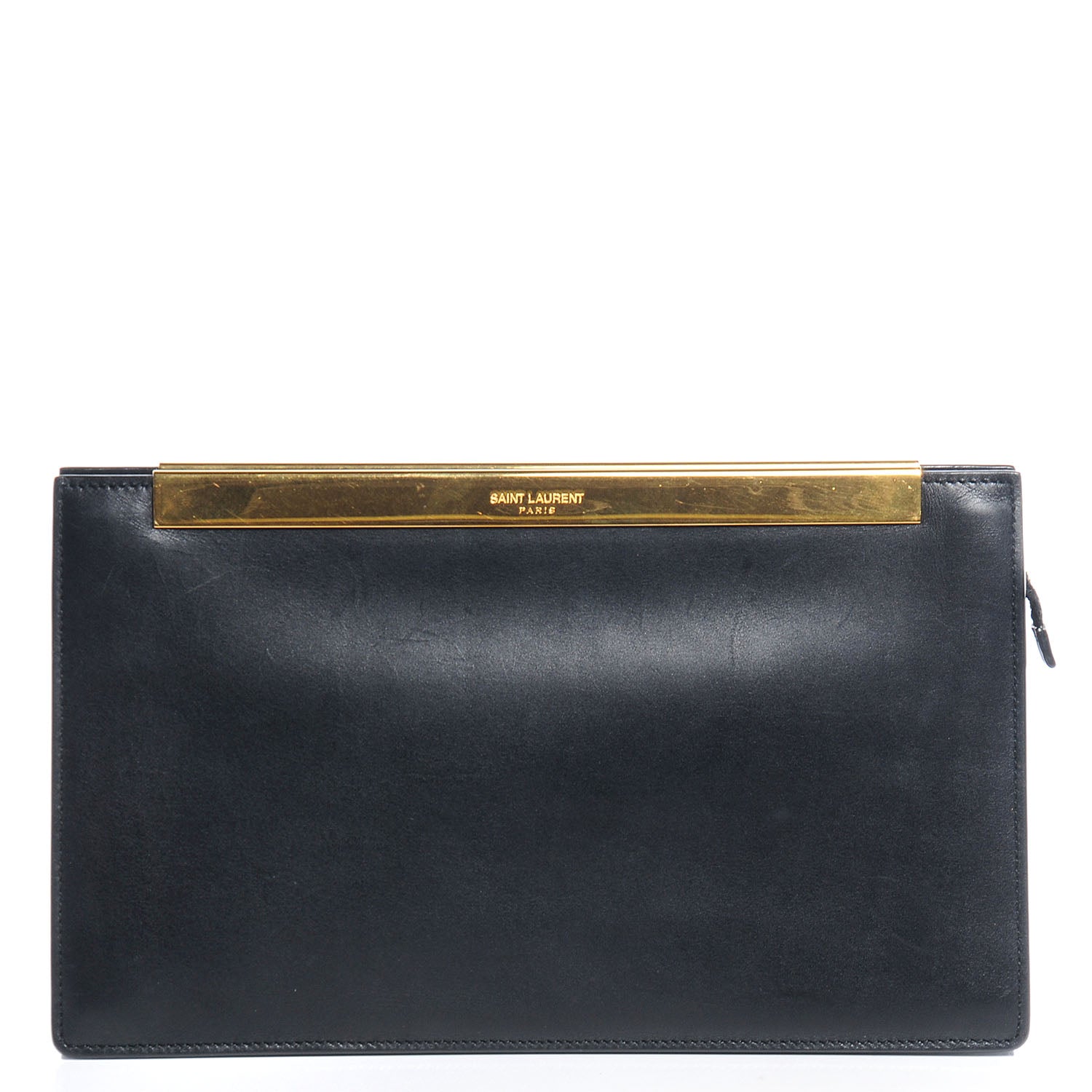 Saint Laurent Leather Lutetia Clutch Black 1 of 7