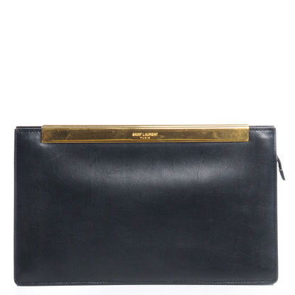 Saint Laurent Leather Lutetia Clutch Black 1 of 7