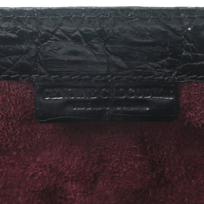 Nancy Gonzalez Crocodile Clutch Black 5 of 6