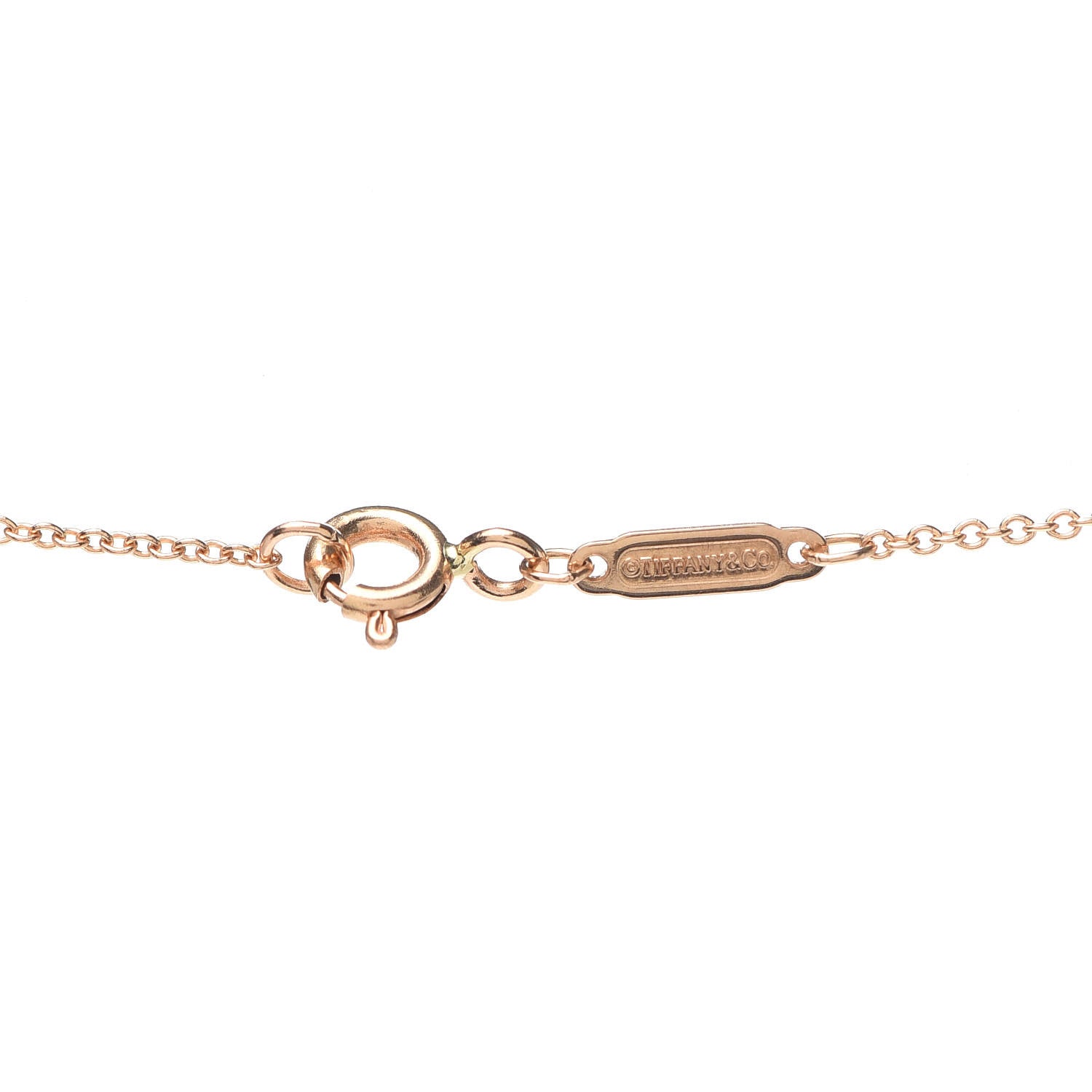 Tiffany 18K Rose Gold Wine and Dine Pendant Necklace 4 of 6