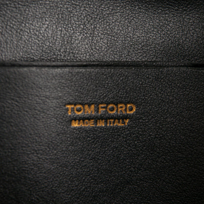 Tom Ford Suede Medium Double Tassel Bucket Bag Dark Brown 6 of 6