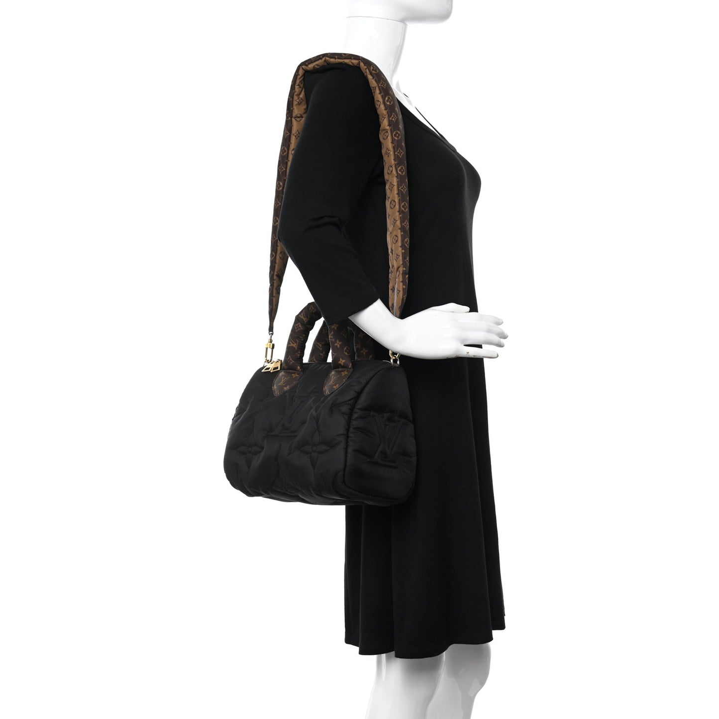 Econyl Mini Monogram Pillow Speedy Bandouliere 25 Black