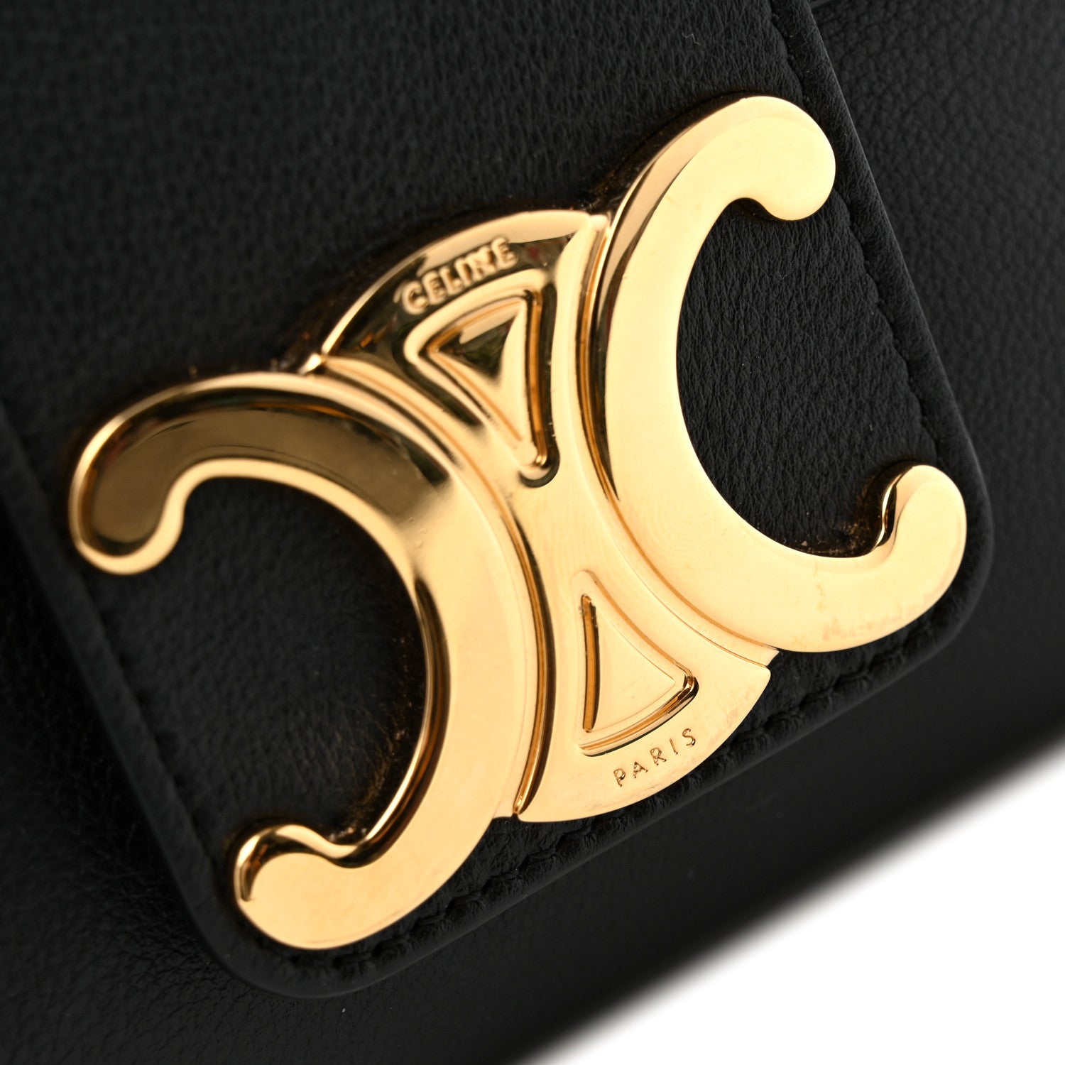 Celine Supple Calfskin Medium Victoire Black 12 of 13
